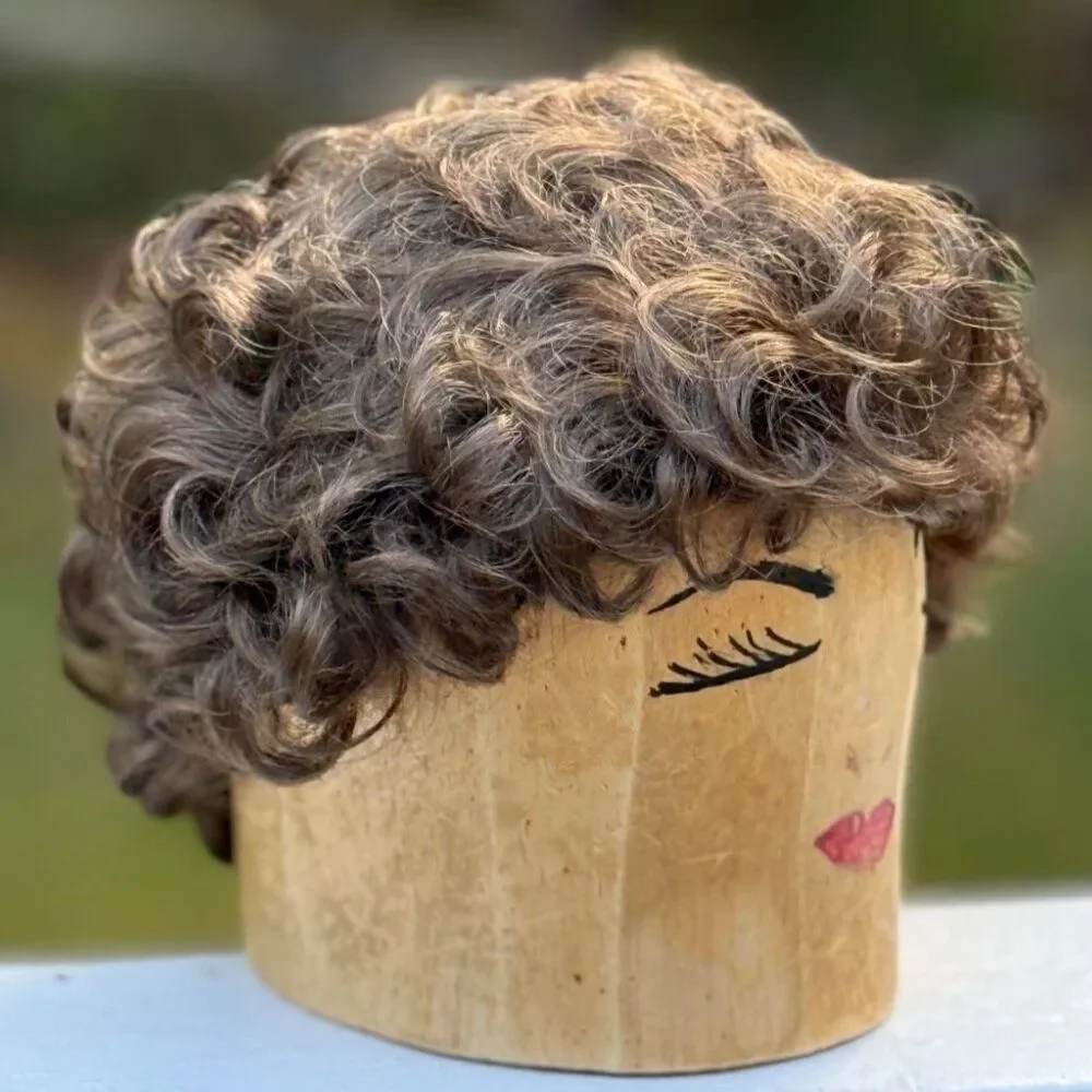 NEW Gabor Flexlite Wig Kanekalon Personal Fit Cap Short Curly Brown #10